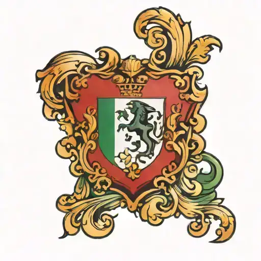 Italian flag ripping tattoo design idea