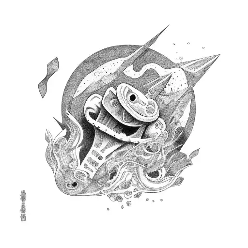  baco exu do blues tattoo design idea