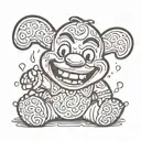 gingerbread from shrek puking with icing  tattoo design idea