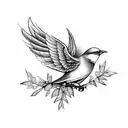 mockingbird tattoo design idea