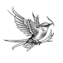 mockingbird tattoo design idea