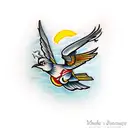 mockingbird tattoo design idea
