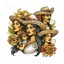 mexican family matching tattoos  tattoo design idea