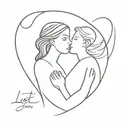 lost a mother but gained a daughter. tattoo design idea