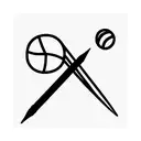 volleyball and crayon tattoo design idea