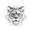 roaring lion tattoo design idea