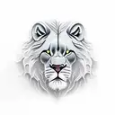 roaring lion tattoo design idea