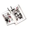 A tatoo made with a collage with diferent manga panels from mangas  tattoo design idea