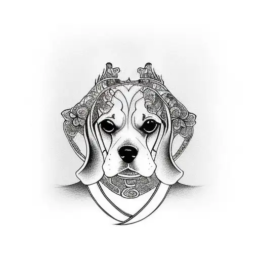Beagle tattoo design idea