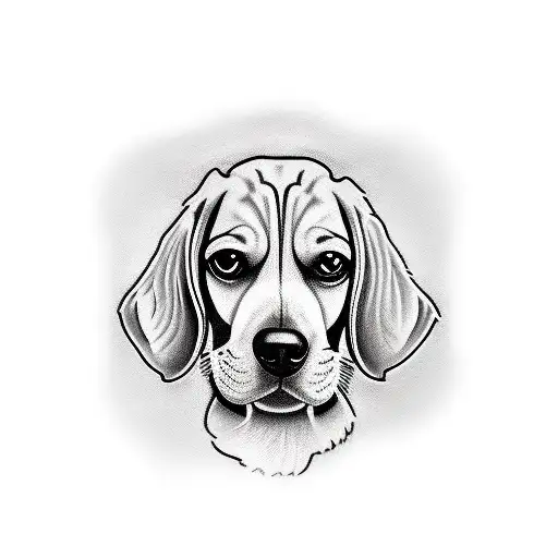 Beagle tattoo design idea