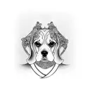 Beagle tattoo design idea