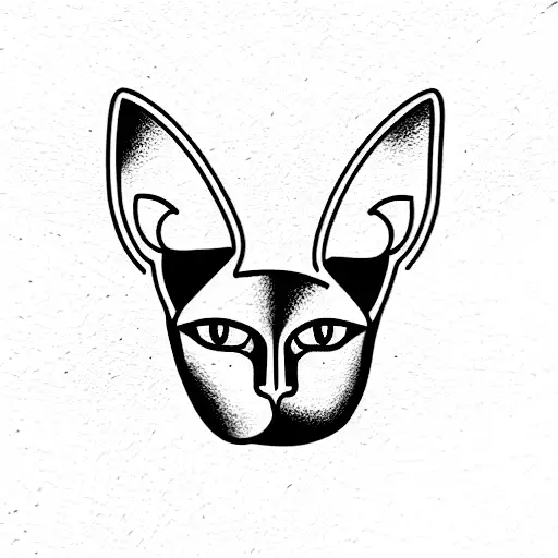 sphynx tattoo design idea