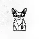 sphynx tattoo design idea