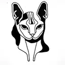 sphynx tattoo design idea