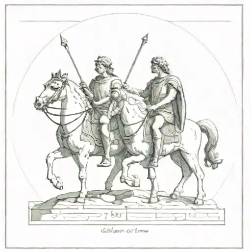 Castor and Pollux tattoo design idea