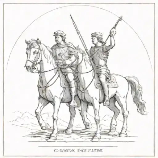 Castor and Pollux tattoo design idea