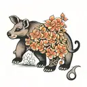 Tapir, capuchin monkey, squirlmonkey, wollymonkey  tattoo design idea