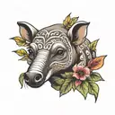 Tapir, capuchin monkey, squirlmonkey, wollymonkey  tattoo design idea