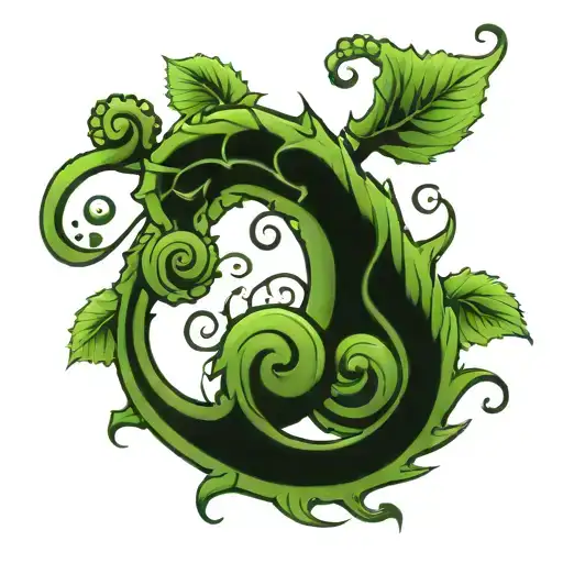 fiddlehead fern tattoo design idea