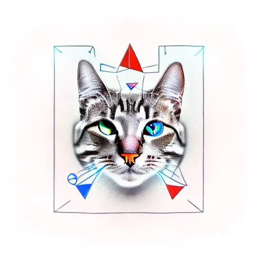 Schrodinger's cat tattoo design idea