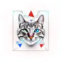 Schrodinger's cat tattoo design idea