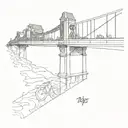 amsterdam bridge spanning across tattoo design idea