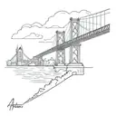 amsterdam bridge spanning across tattoo design idea