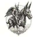 gladiator,anubis tattoo design idea