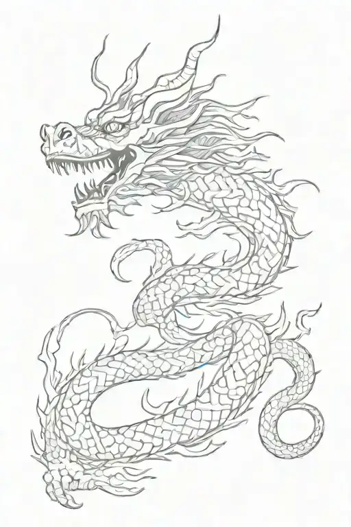 korean dragon tattoo tattoo design idea