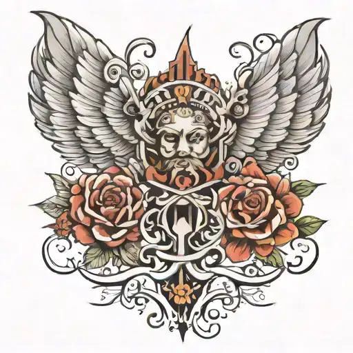 writing nan and grandad tattoo design idea