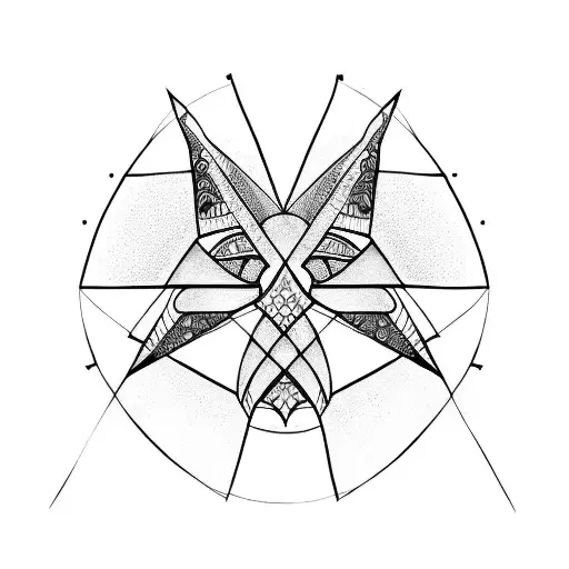 infinite triangle tattoo design idea