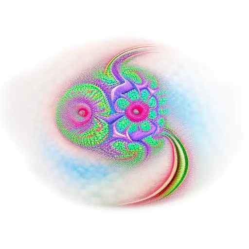 natural fractal tattoo design idea