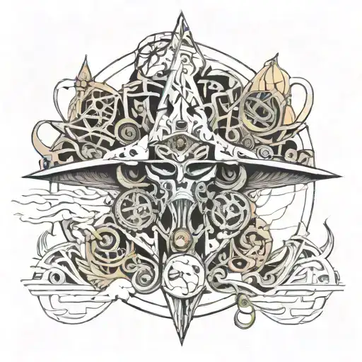 burning man 2024 tattoo design idea