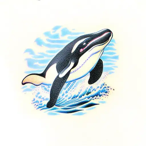 Killer Whale tattoo design idea