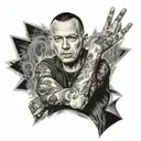 Chester Bennington  tattoo design idea