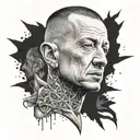 Chester Bennington  tattoo design idea