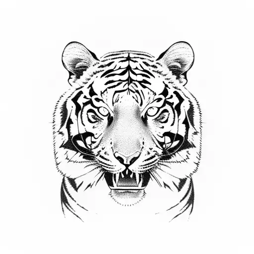 A futevôlei net intertwined with tiger stripes tattoo design idea