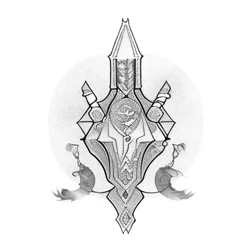 medieval tattoo design idea
