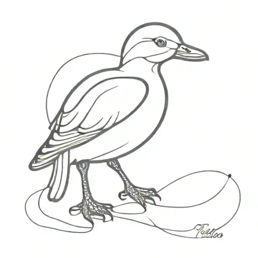 pato tattoo design idea