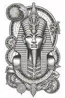 ancient egyptian god osiris forearm tatoo tattoo design idea