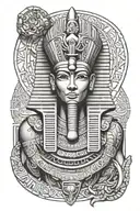 ancient egyptian god osiris forearm tatoo tattoo design idea