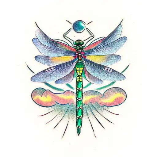 dragonflies tattoo design idea