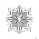 maltese cross tattoo design idea
