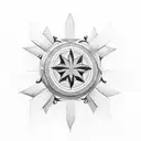 maltese cross tattoo design idea