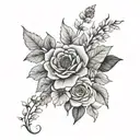 birth month flower bouquet tattoo tattoo design idea