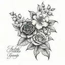 birth month flower bouquet tattoo tattoo design idea