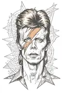 david bowie Ziggy Stardust tattoo design idea