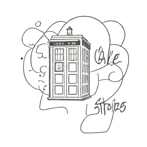 doctor who tattoo based on the quote "we're all stories in the end. Just make it a good one, eh?" Incorporate the tardis tattoo design idea