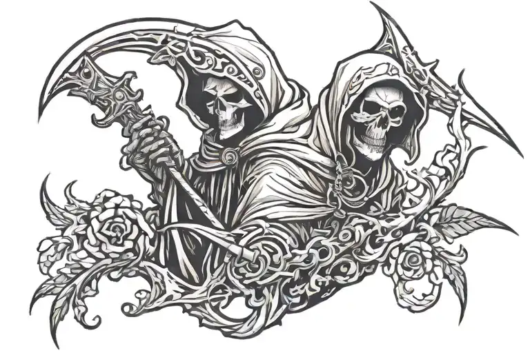 Reaper tattoo design idea