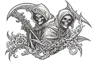 Reaper tattoo design idea